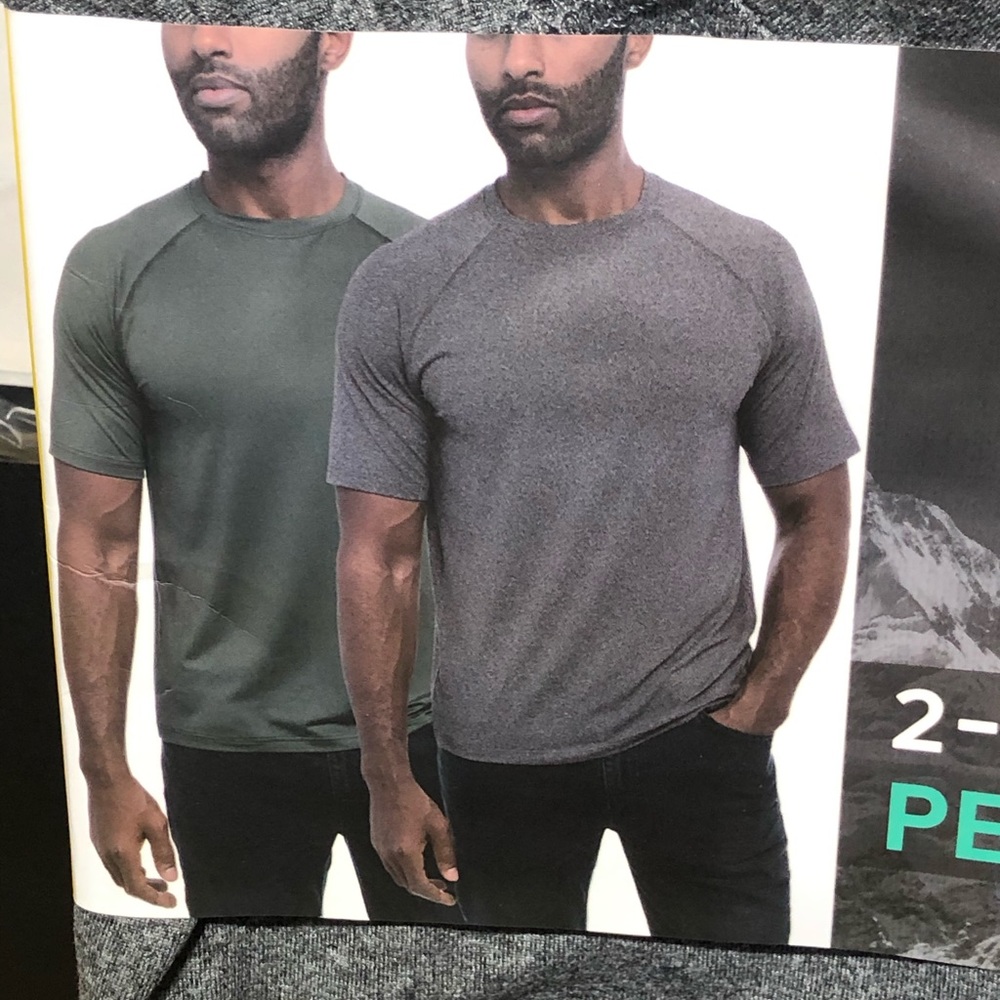 Glacier men 2‎ pack performance tee